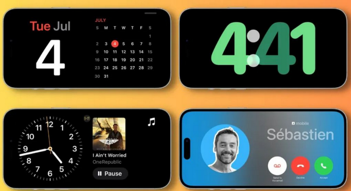 德州苹果手机维修分享iOS17横屏充电待机显示有什么好处 