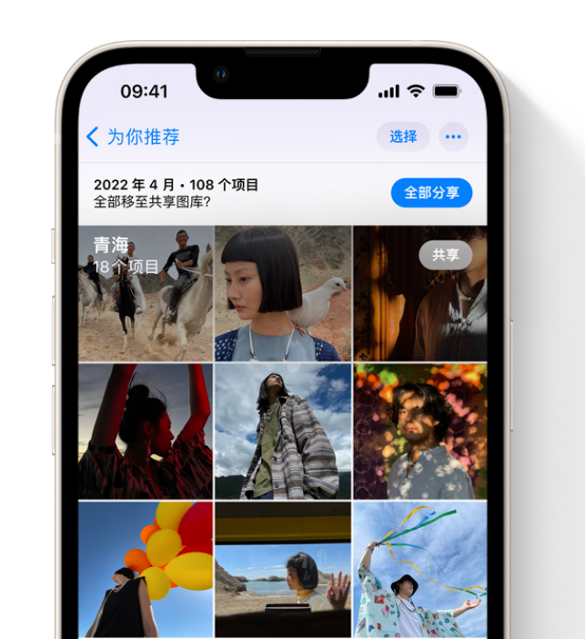 德州苹果维修网点分享在 iPhone 上使用共享图库 