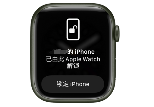 德州苹果手机维修分享用 AppleWatch 解锁配备面容 ID 的 iPhone方法 