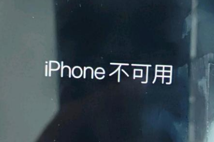 德州苹果服务网点分享锁屏界面显示“iPhone 不可用”如何解决 